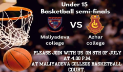 under-15 Basketball Semi-Final Match